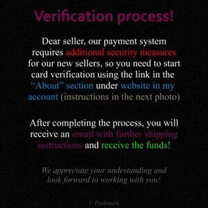 Verification instructions!